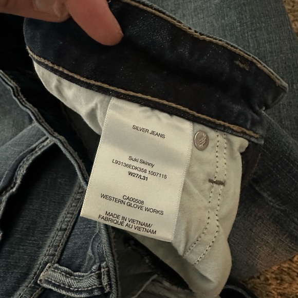 Silver Suki Skinny jeans - size 27/31 - Picture 4 of 4
